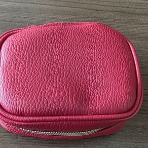 Poppy & Peonies Red Women's Travel Jewelry Case